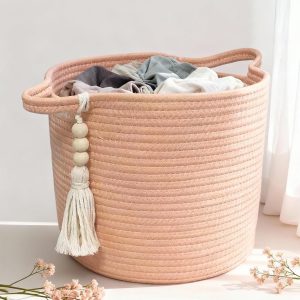 Handmade Cotton Rope Storage Basket